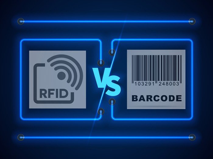مقایسه بارکد و RFID 